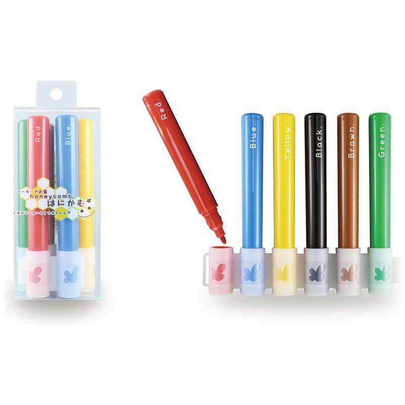 [Water-Based Marker Set] Honey Comb Pop Color 6 - colors Set