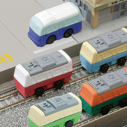 Iwako Assorted Eraser Train & Bus
