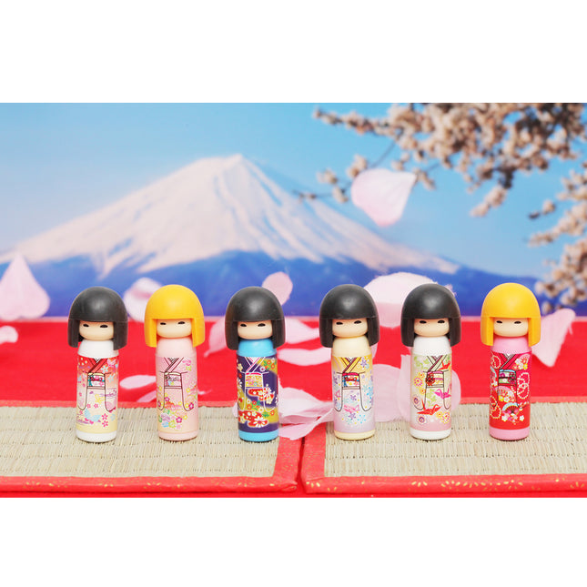 Iwako Assorted Eraser Kokeshi Japanese Doll