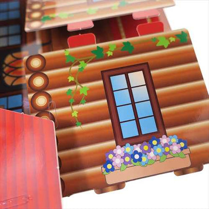 Iwako Eraser Craft House (Log House and Animal Set)