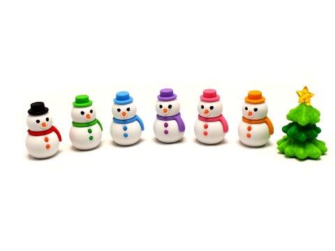 Snowman Erasers (Pack of 10)