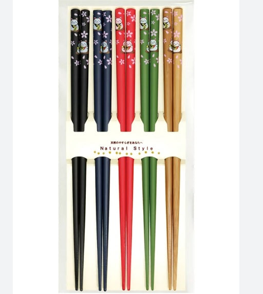 Chopsticks - Manekineko (Pack of 5 kinds)