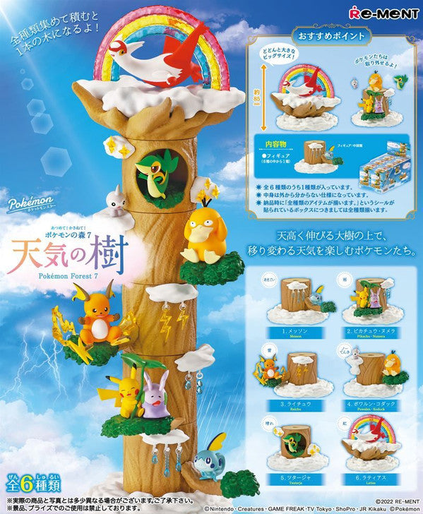 Re-Ment: Pokemon Forest Vol.7 weather Tree (6 Pack)