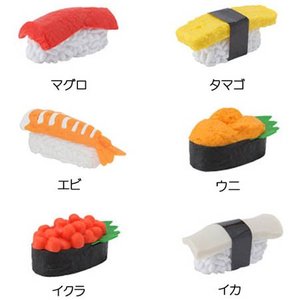 Iwako Assorted Eraser Japanese Sushi